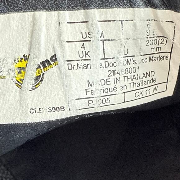 NEW Dr. Martens Henree Unisex Polished Smooth Leather Buckle Lace Up Shoes Sz 6 - Picture 9 of 11